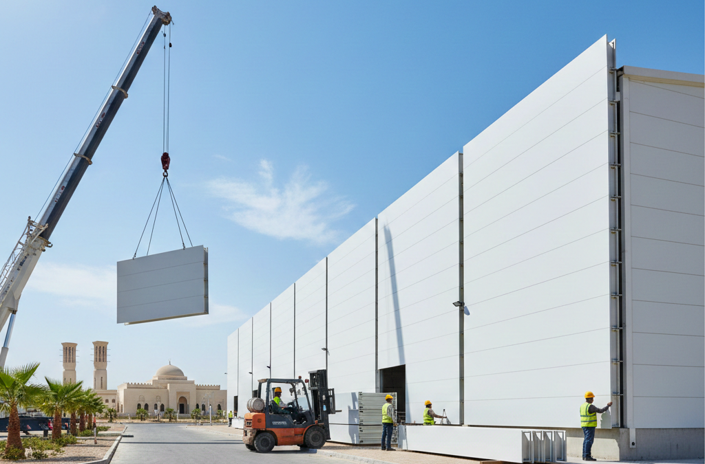 Sandwich panel installation Qatar